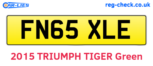 FN65XLE are the vehicle registration plates.