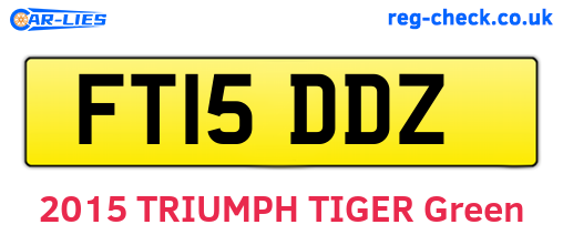 FT15DDZ are the vehicle registration plates.