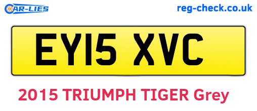 EY15XVC are the vehicle registration plates.