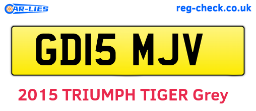 GD15MJV are the vehicle registration plates.
