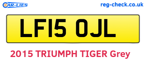 LF15OJL are the vehicle registration plates.