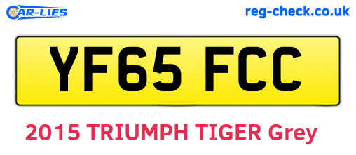 YF65FCC are the vehicle registration plates.
