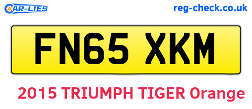FN65XKM are the vehicle registration plates.