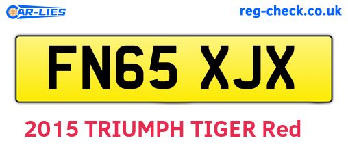 FN65XJX are the vehicle registration plates.