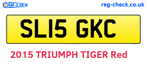 SL15GKC are the vehicle registration plates.