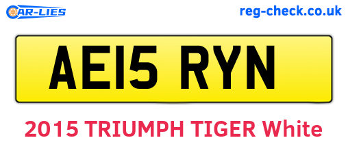 AE15RYN are the vehicle registration plates.