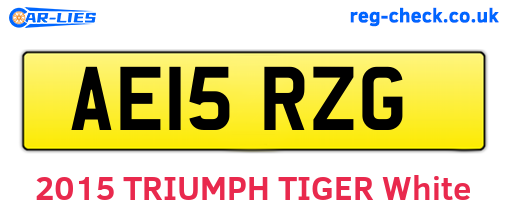 AE15RZG are the vehicle registration plates.