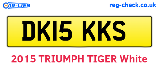 DK15KKS are the vehicle registration plates.