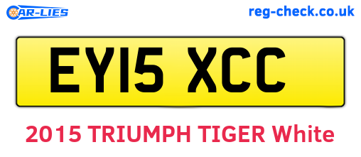 EY15XCC are the vehicle registration plates.
