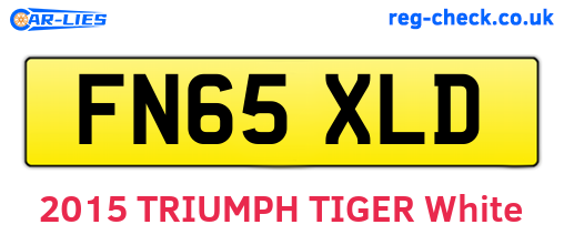 FN65XLD are the vehicle registration plates.