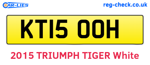 KT15OOH are the vehicle registration plates.
