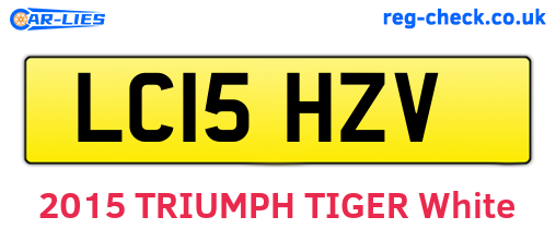 LC15HZV are the vehicle registration plates.