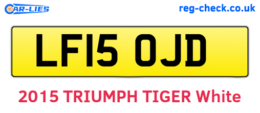 LF15OJD are the vehicle registration plates.