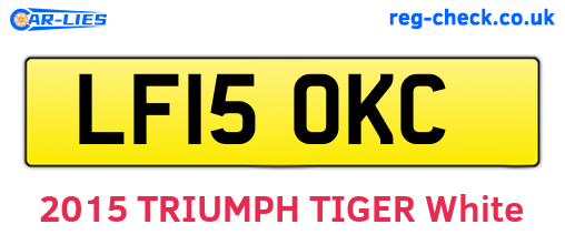 LF15OKC are the vehicle registration plates.