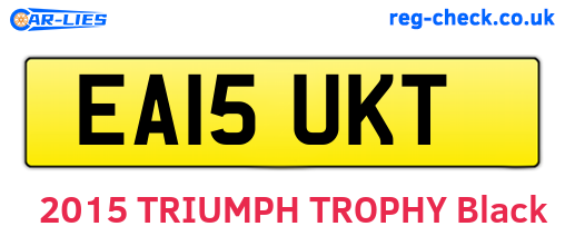 EA15UKT are the vehicle registration plates.