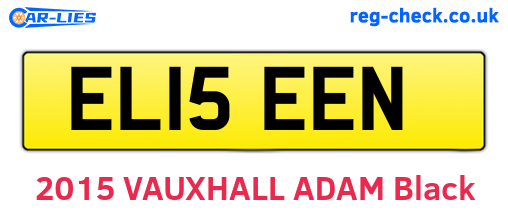 EL15EEN are the vehicle registration plates.