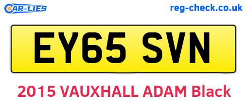 EY65SVN are the vehicle registration plates.