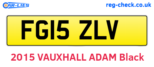 FG15ZLV are the vehicle registration plates.