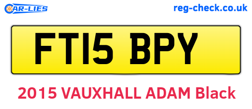 FT15BPY are the vehicle registration plates.