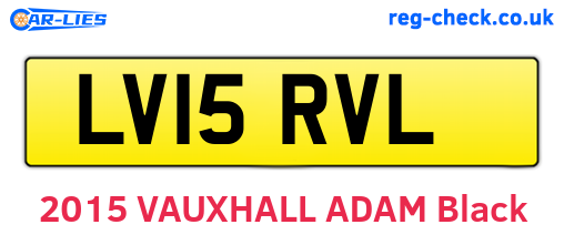 LV15RVL are the vehicle registration plates.