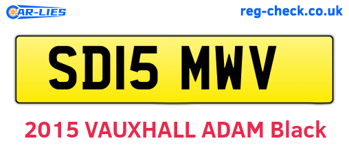 SD15MWV are the vehicle registration plates.