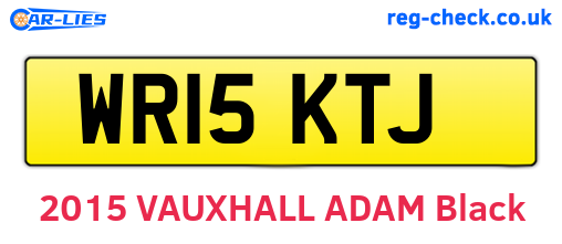 WR15KTJ are the vehicle registration plates.