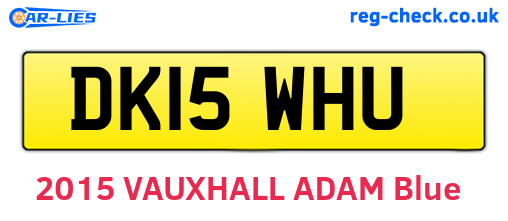 DK15WHU are the vehicle registration plates.