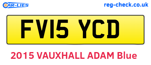 FV15YCD are the vehicle registration plates.