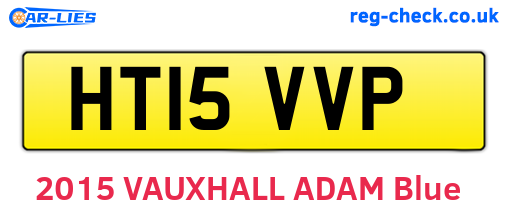 HT15VVP are the vehicle registration plates.