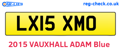 LX15XMO are the vehicle registration plates.
