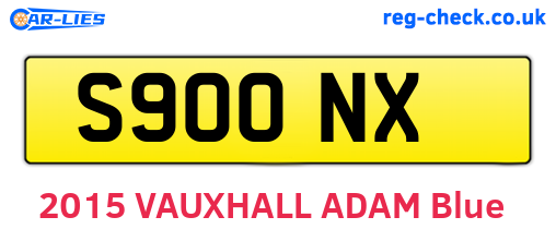S90ONX are the vehicle registration plates.