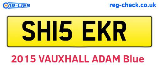 SH15EKR are the vehicle registration plates.