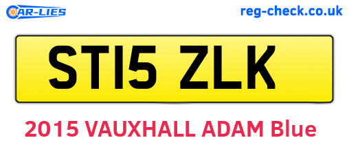 ST15ZLK are the vehicle registration plates.