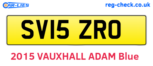SV15ZRO are the vehicle registration plates.