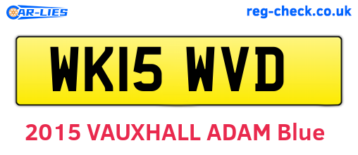WK15WVD are the vehicle registration plates.