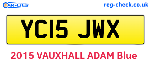 YC15JWX are the vehicle registration plates.