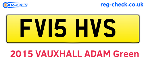 FV15HVS are the vehicle registration plates.