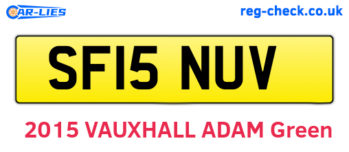 SF15NUV are the vehicle registration plates.