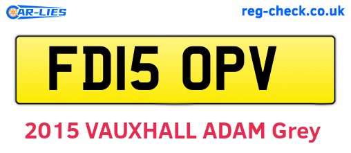 FD15OPV are the vehicle registration plates.