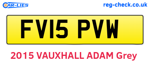 FV15PVW are the vehicle registration plates.