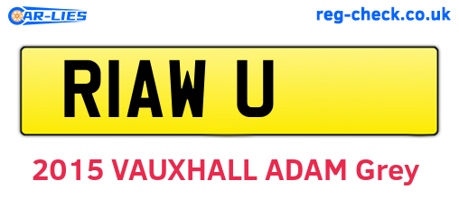 R1AWU are the vehicle registration plates.