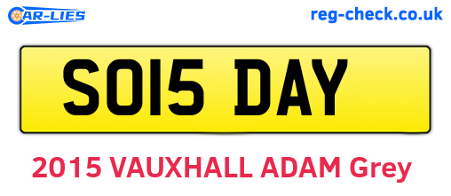 SO15DAY are the vehicle registration plates.