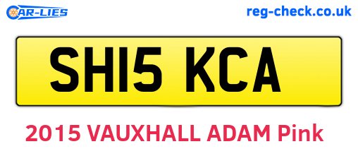 SH15KCA are the vehicle registration plates.