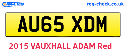 AU65XDM are the vehicle registration plates.