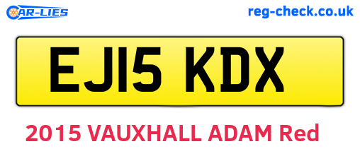 EJ15KDX are the vehicle registration plates.