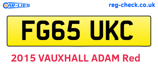 FG65UKC are the vehicle registration plates.