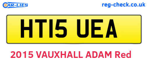 HT15UEA are the vehicle registration plates.