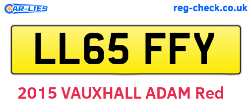 LL65FFY are the vehicle registration plates.