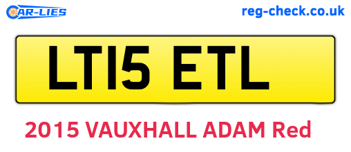 LT15ETL are the vehicle registration plates.