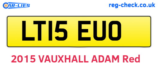 LT15EUO are the vehicle registration plates.